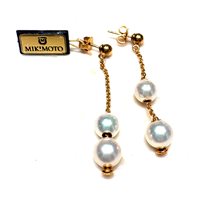 Orecchini Donna MIKIMOTO in Oro giallo Perla Sommer PIM4-OW